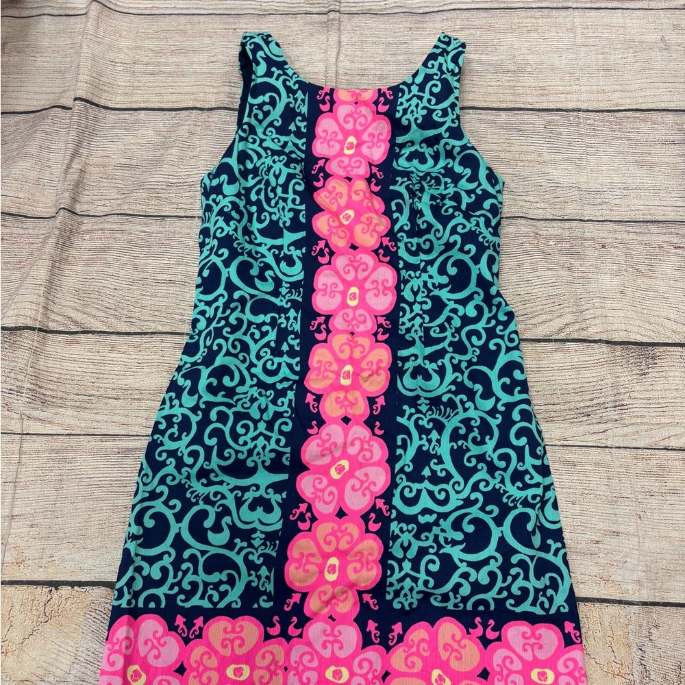 Lilly Pulitzer  Dress with Pink and Blue Swirls